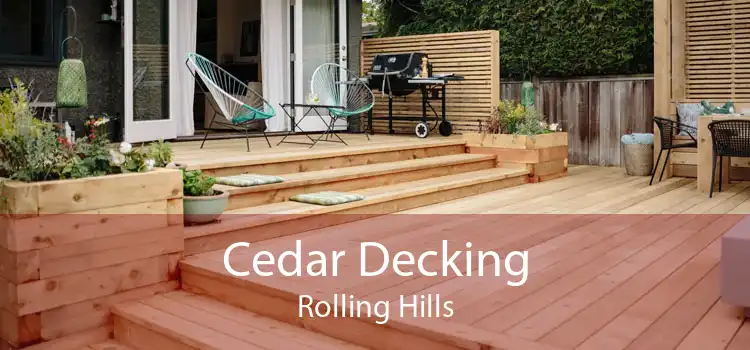 Cedar Decking Rolling Hills