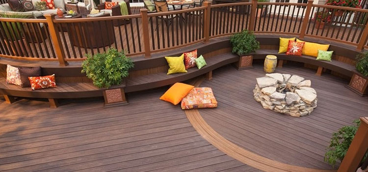 Gray TREX Decking in Rolling Hills, CA